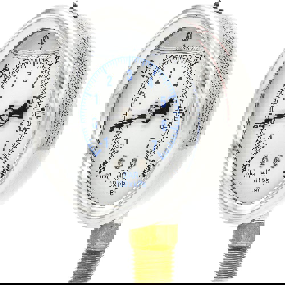 Pressure Gauges; Gauge Type: Industrial Pressure Gauges ; Scale Type: Dual ; Accuracy (%): 2-1-2% ; Dial Type: Analog ; Thread Type: 1/4